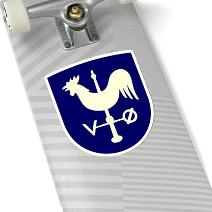 Albertslund Kommune coa (Denmark) (Coat of Arms) STICKER Vinyl Kiss-Cut Decal