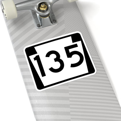 PA-135 (Pennsylvania) (Road Sign) STICKER Vinyl Kiss-Cut Decal