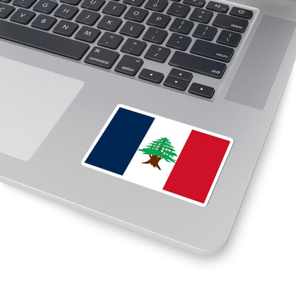 Flag of Lebanon 1920-1943 (Lebanon) STICKER Vinyl Kiss-Cut Decal