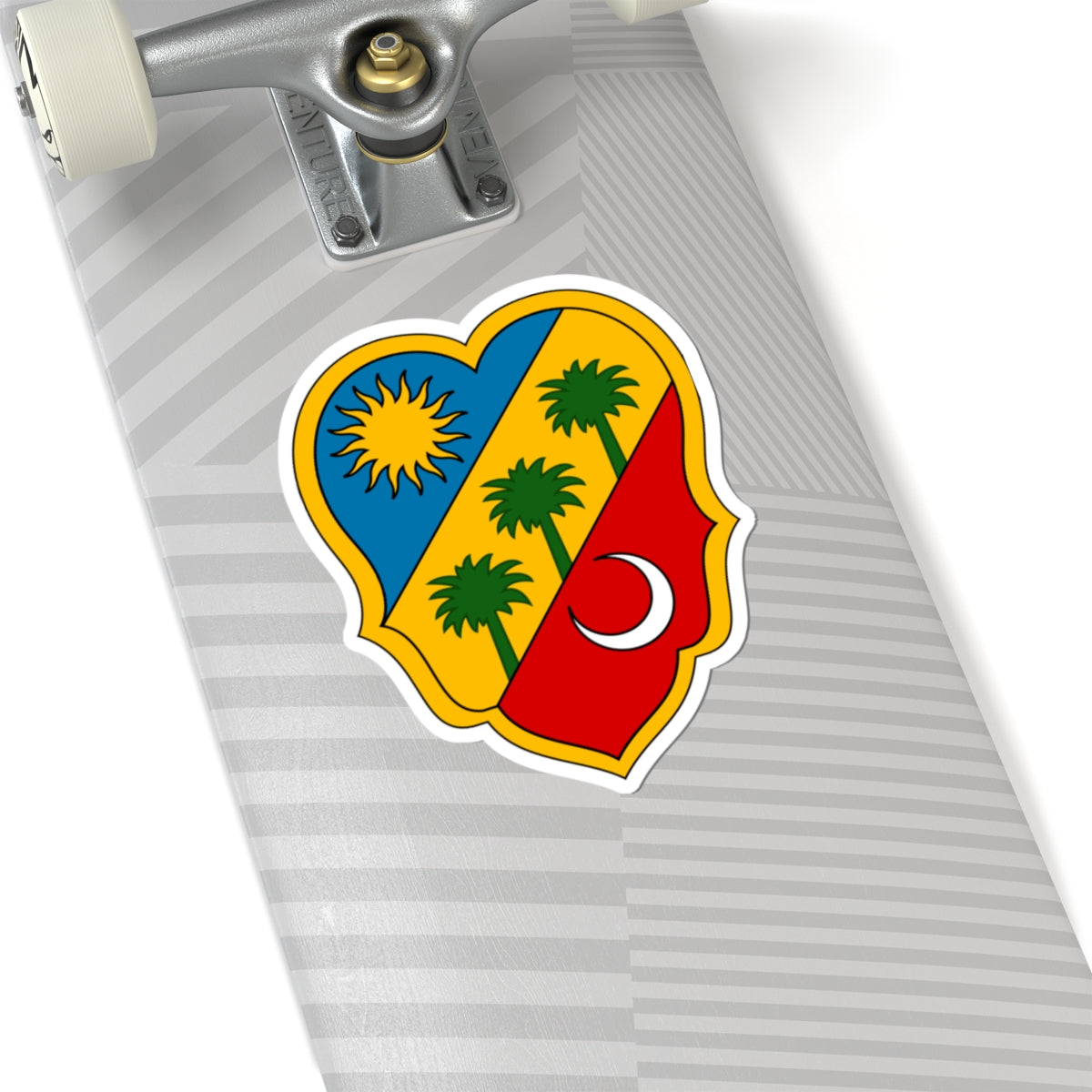 Biskra Coat of Arms French Algeria (Algeria) (Coat of Arms) STICKER Vinyl Kiss-Cut Decal