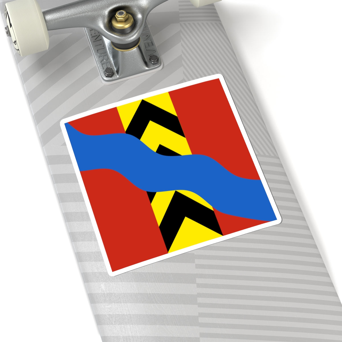 CHE Bruttelen Flag (Switzerland) STICKER Vinyl Kiss-Cut Decal