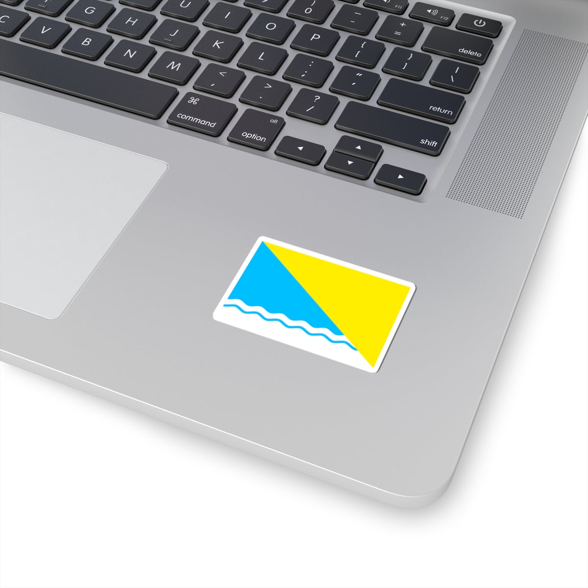 Flag of Novoazovsk raion (Ukraine) STICKER Vinyl Kiss-Cut Decal