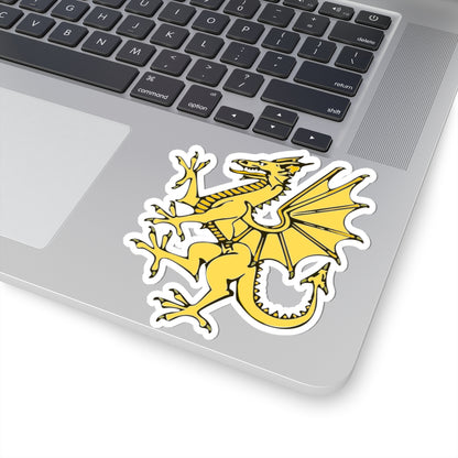 Golden Dragon War Flag of Wales created 1400 (United Kingdom) STICKER Vinyl Kiss-Cut Decal