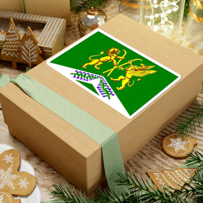 Flag Jukki Leningrad oblast (Russia) STICKER Vinyl Kiss-Cut Decal