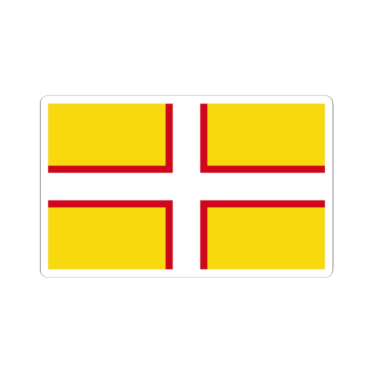 Flag of Dorset (England) STICKER Vinyl Kiss-Cut Decal