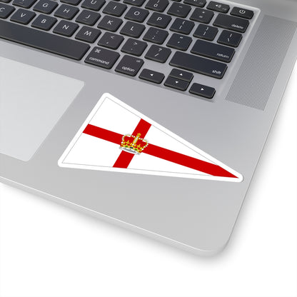 Burgee of the Royal Yacht Squadron (United Kingdom) STICKER Vinyl Kiss-Cut Decal