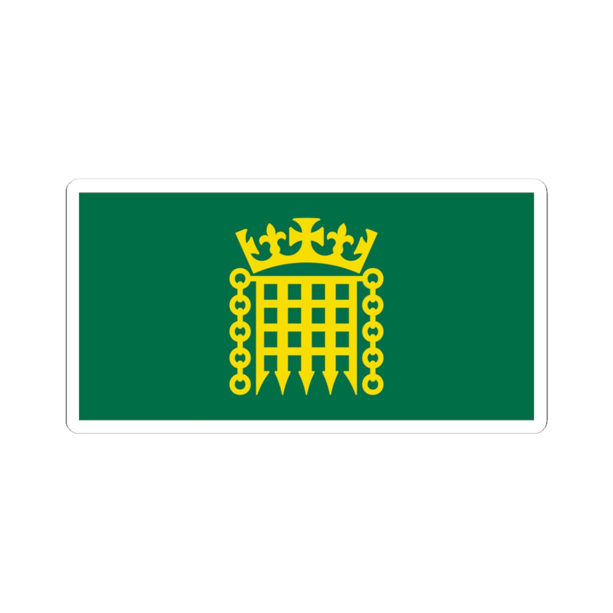 Flag House of Commons (United Kingdom) STICKER Vinyl Kiss-Cut Decal