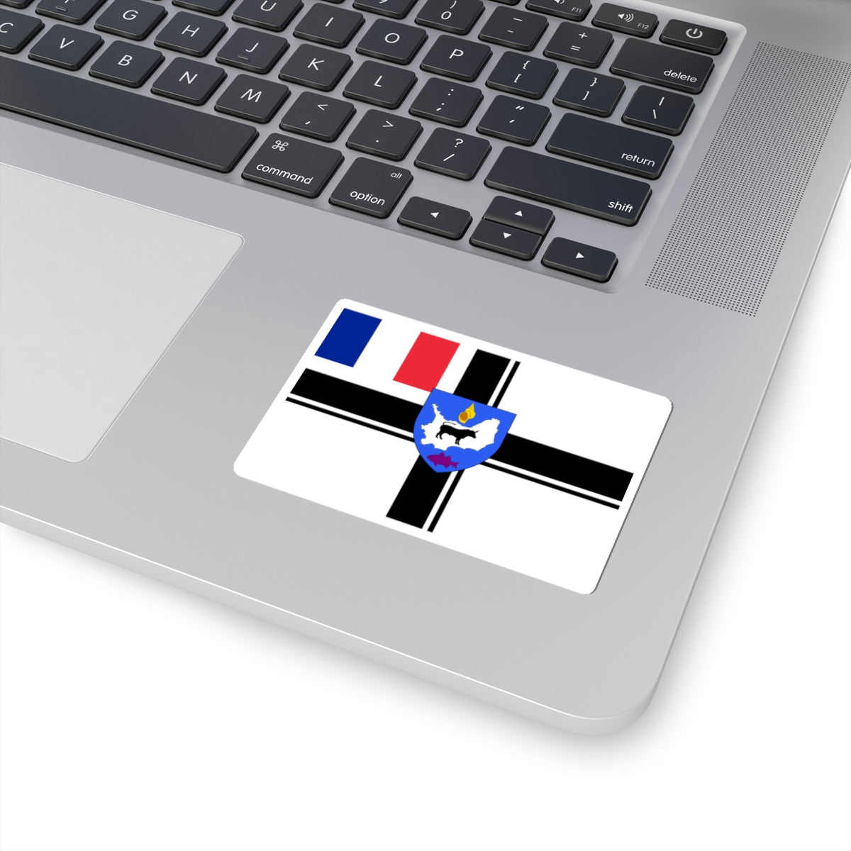 Flag of Hœdic (France) STICKER Vinyl Kiss-Cut Decal