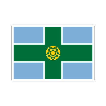 Derbyshire flag (England) STICKER Vinyl Kiss-Cut Decal