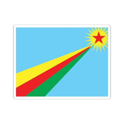 Flag of Yekitiya Star (Syria) STICKER Vinyl Kiss-Cut Decal