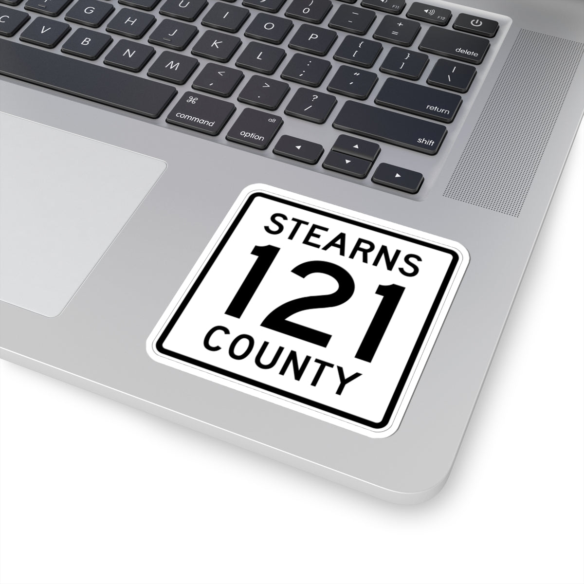 Stearns County Route 121 (Minnesota) (Road Sign) STICKER Vinyl Kiss-Cut Decal