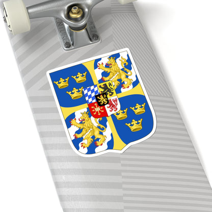 Armoiries Suède Palatinat1 (Germany) (Coat of Arms) STICKER Vinyl Kiss-Cut Decal