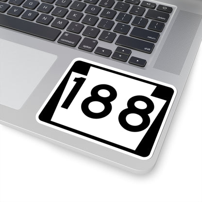 PA-188 (Pennsylvania) (Road Sign) STICKER Vinyl Kiss-Cut Decal