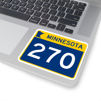 MN-270 wide (Minnesota) (Road Sign) STICKER Vinyl Kiss-Cut Decal