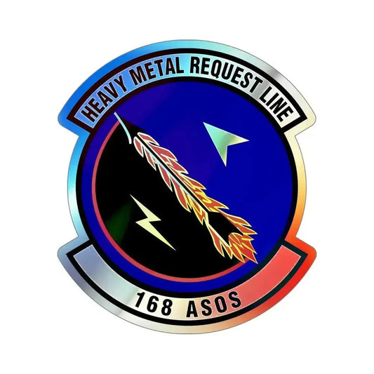 168th Air Support Operations Squadron (U.S. Air Force) Holographic STICKER Die-Cut Vinyl Decal 6 Inch Holographic - The Sticker Space