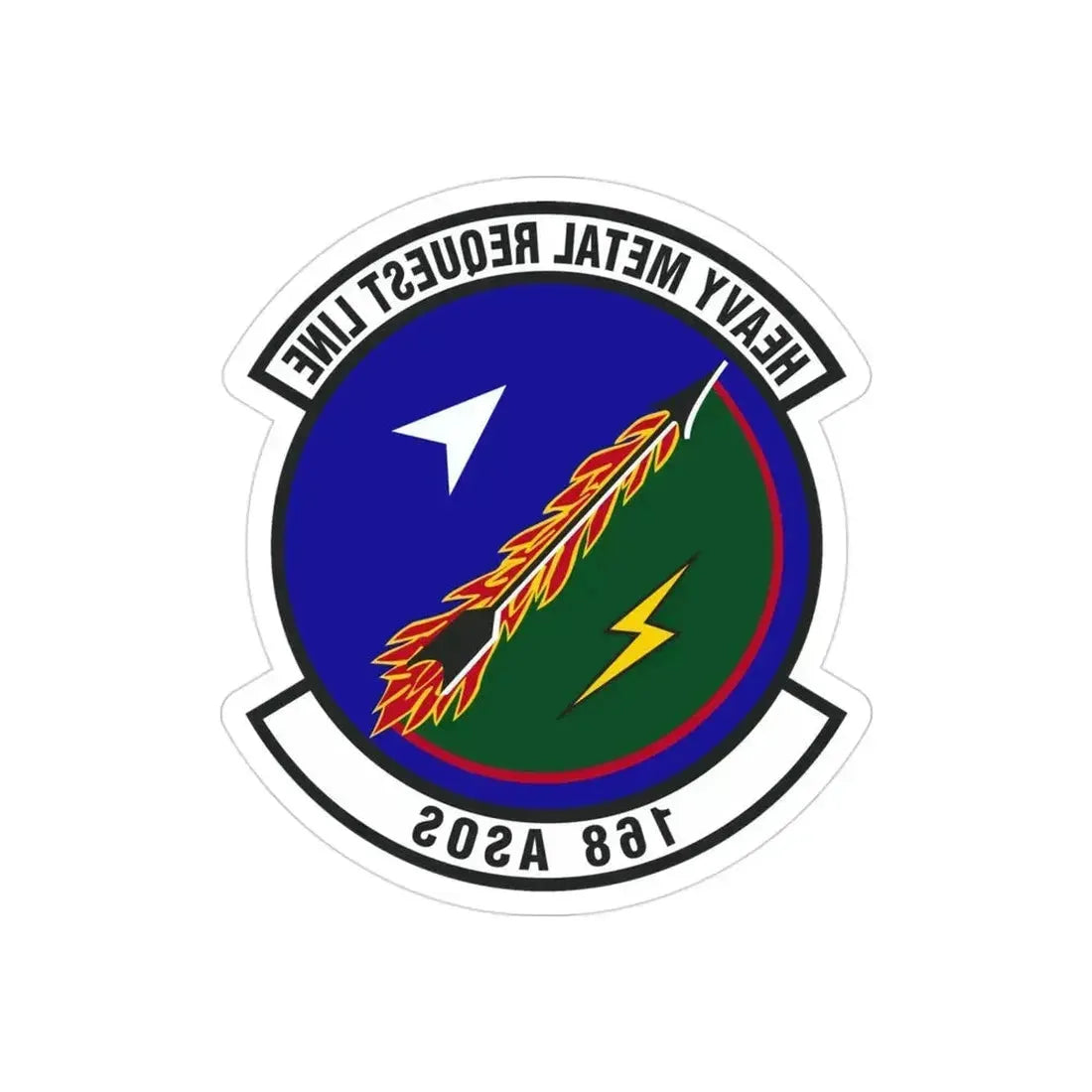 168th Air Support Operations Squadron (U.S. Air Force) REVERSE PRINT Transparent Die-Cut STICKER 3 Inch Die-Cut Transparent - The Sticker Space