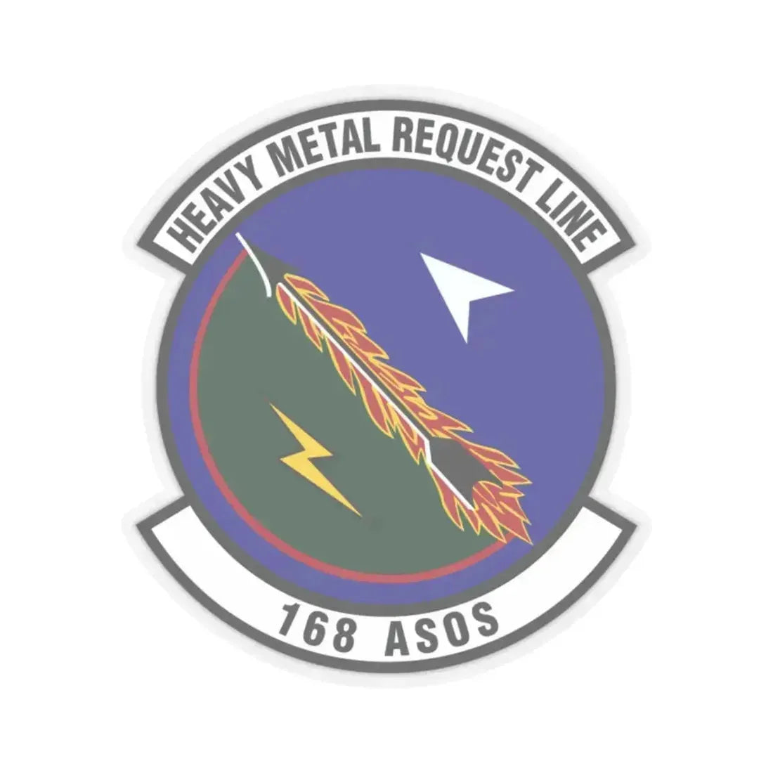 168th Air Support Operations Squadron (U.S. Air Force) STICKER Vinyl Kiss-Cut Decal 2 Inch Transparent - The Sticker Space