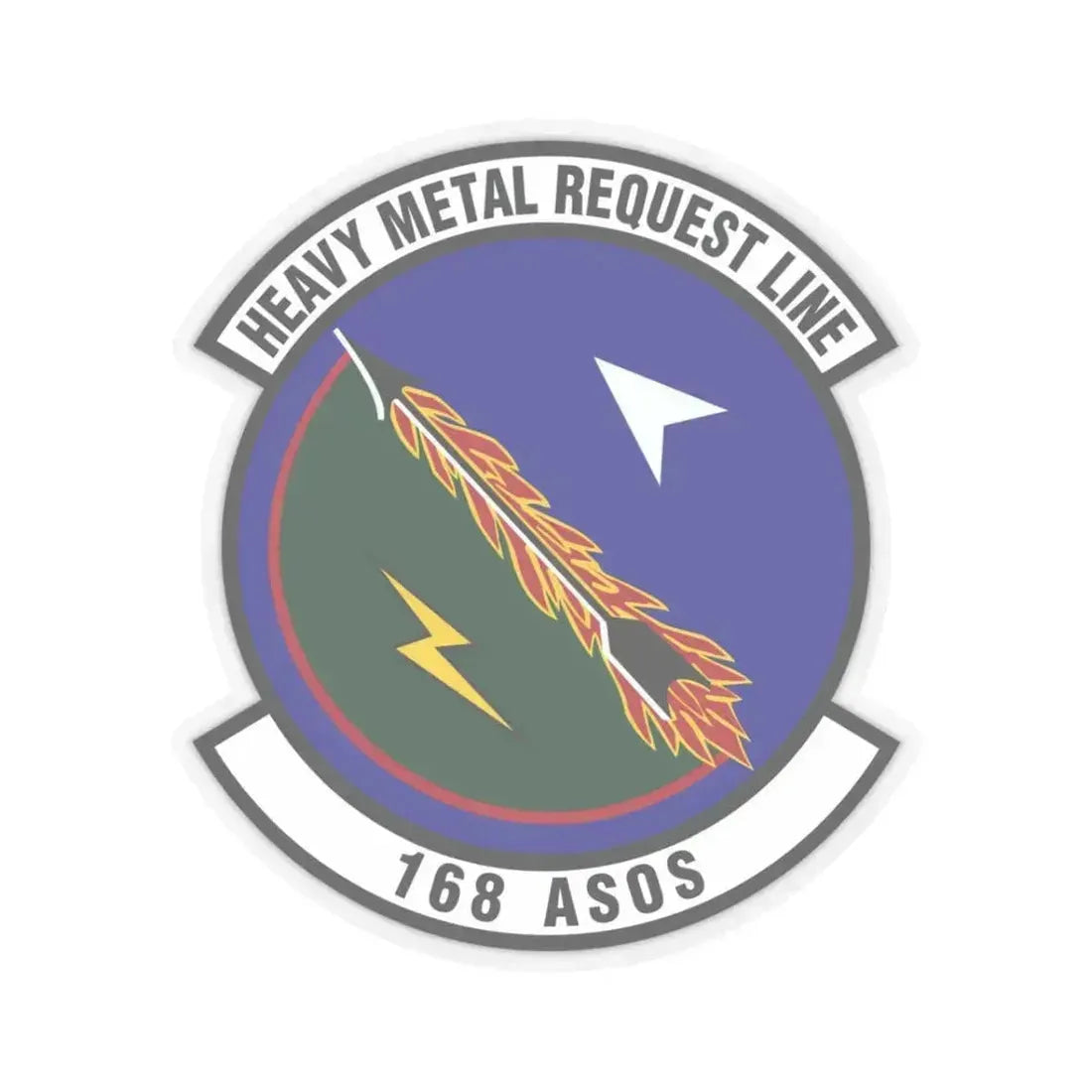168th Air Support Operations Squadron (U.S. Air Force) STICKER Vinyl Kiss-Cut Decal 3 Inch Transparent - The Sticker Space