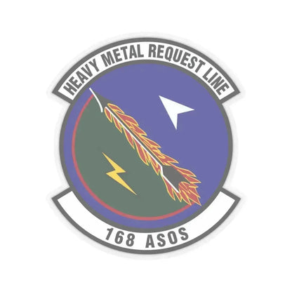 168th Air Support Operations Squadron (U.S. Air Force) STICKER Vinyl Kiss-Cut Decal 3 Inch Transparent - The Sticker Space