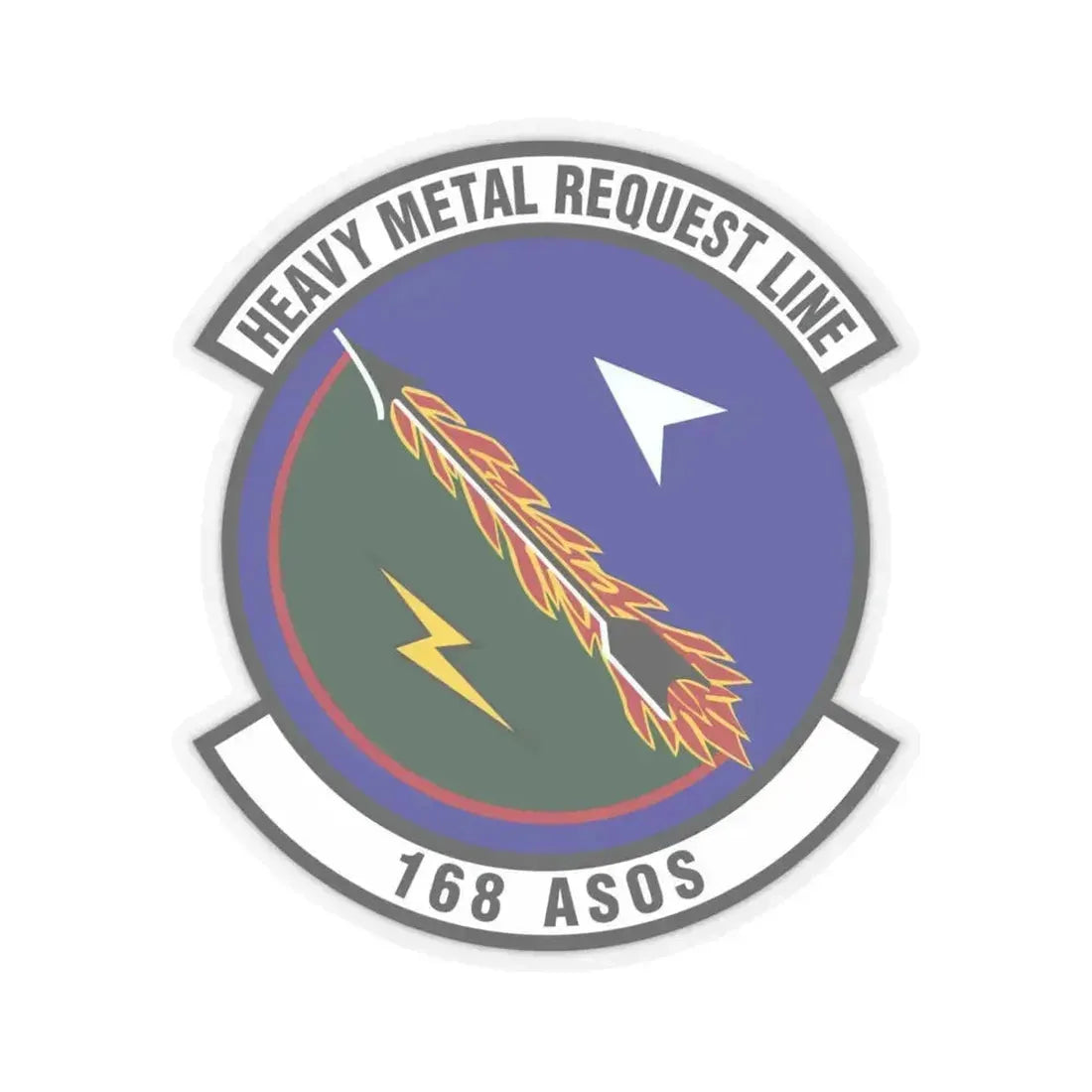 168th Air Support Operations Squadron (U.S. Air Force) STICKER Vinyl Kiss-Cut Decal 4 Inch Transparent - The Sticker Space