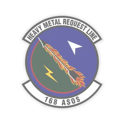 168th Air Support Operations Squadron (U.S. Air Force) STICKER Vinyl Kiss-Cut Decal 4 Inch Transparent - The Sticker Space
