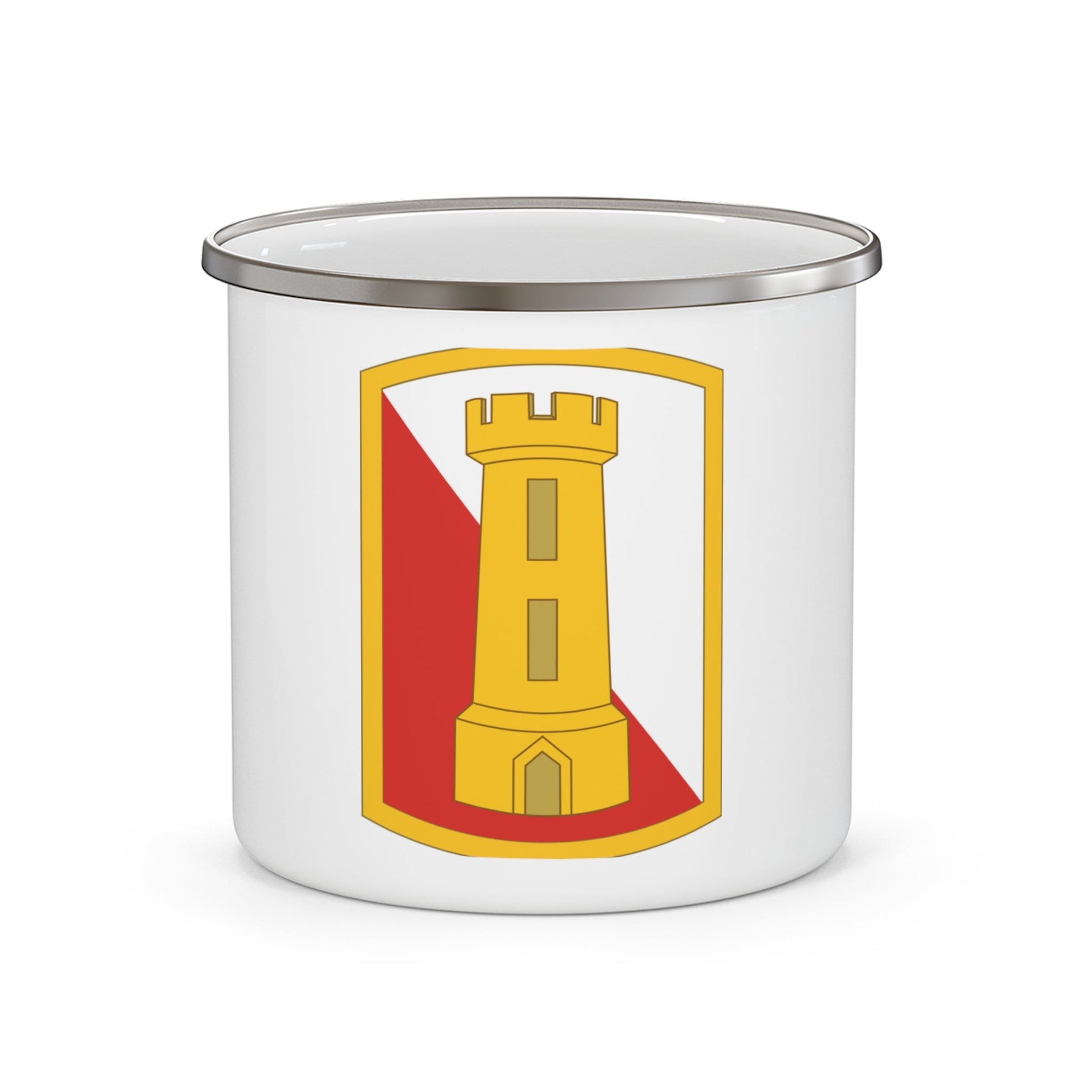 168th Engineer Brigade (U.S. Army) 12oz Enamel Mug-12oz-The Sticker Space