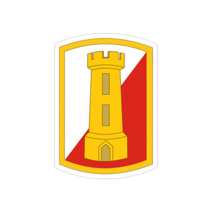 168th Engineer Brigade (U.S. Army) REVERSE PRINT Transparent STICKER-2" × 2"-The Sticker Space