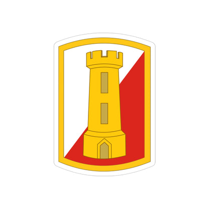 168th Engineer Brigade (U.S. Army) REVERSE PRINT Transparent STICKER-3" × 3"-The Sticker Space