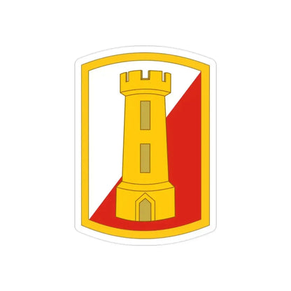 168th Engineer Brigade (U.S. Army) REVERSE PRINT Transparent Die-Cut STICKER - The Sticker Space