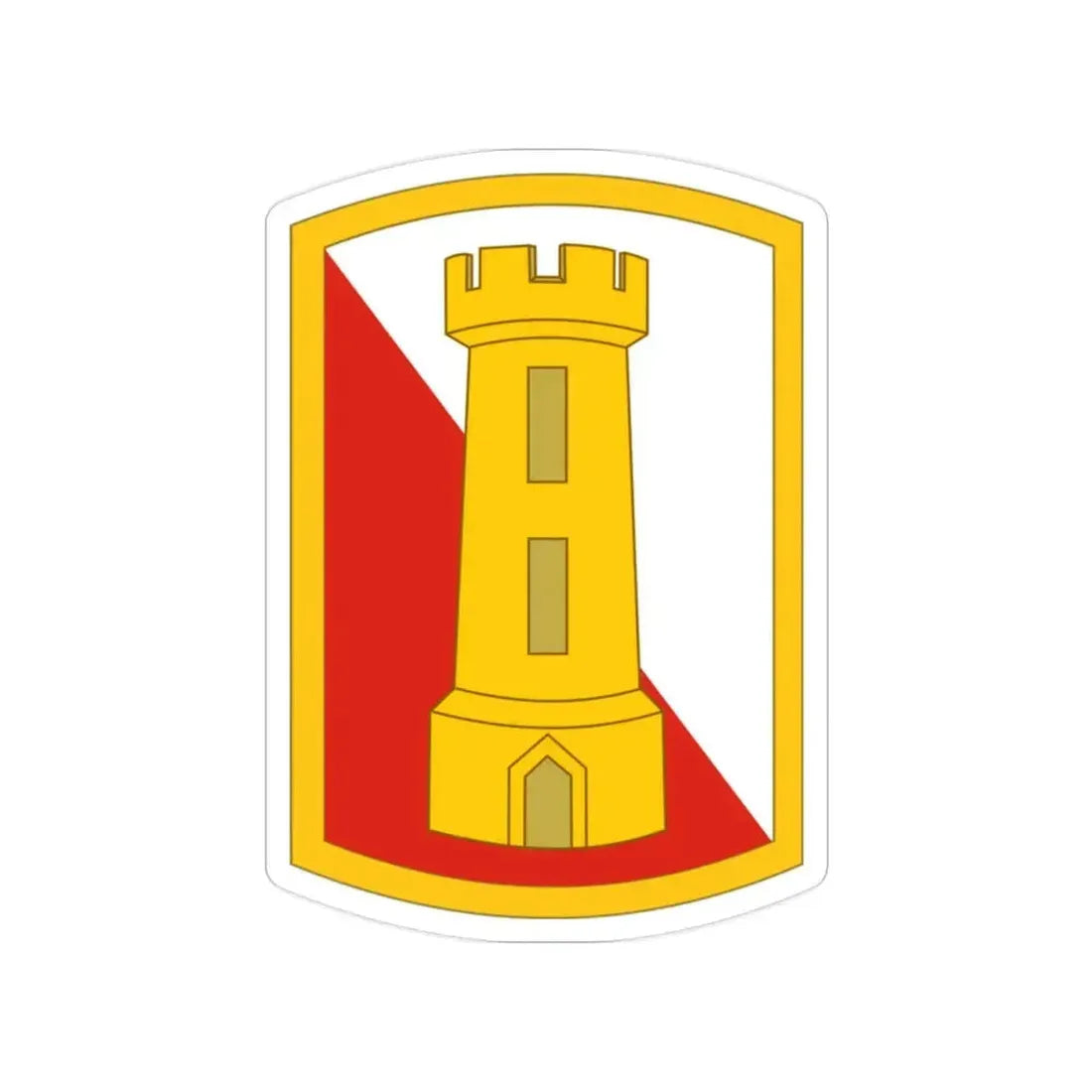 168th Engineer Brigade (U.S. Army) Transparent STICKER Die-Cut Vinyl Decal 2 Inch - The Sticker Space