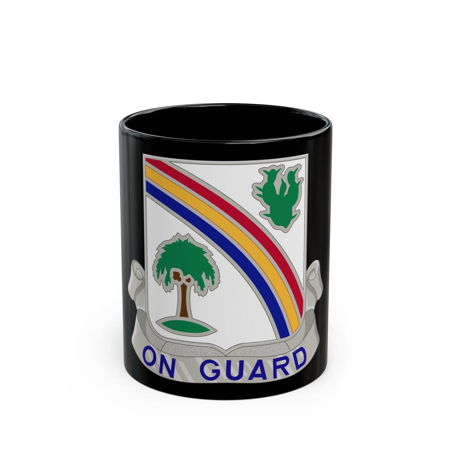 168th Infantry Regiment (U.S. Army) Black Coffee Mug-11oz-The Sticker Space