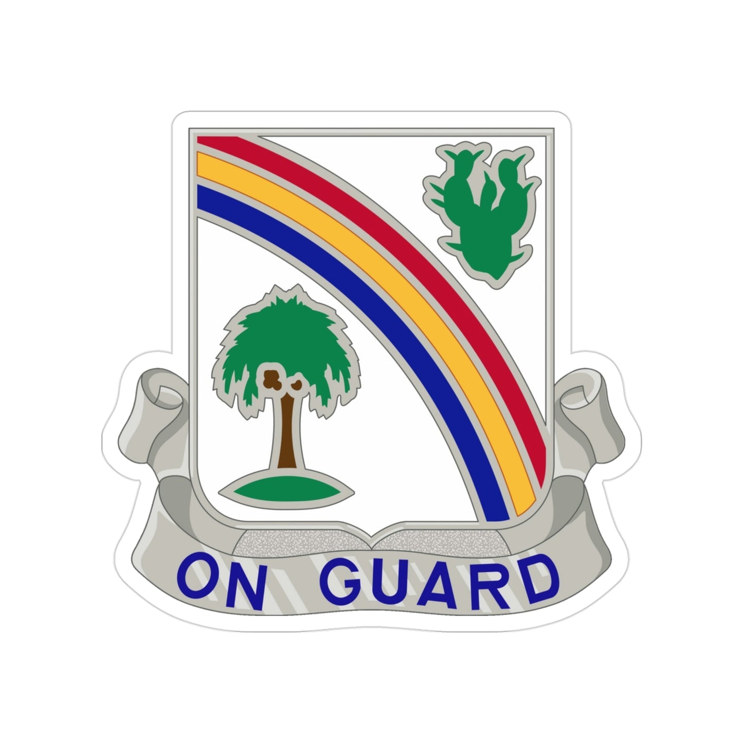 168th Infantry Regiment (U.S. Army) Transparent STICKER Die-Cut Vinyl Decal-3 Inch-The Sticker Space