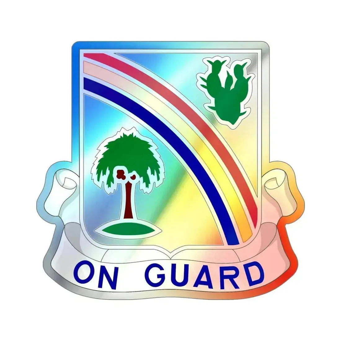 168th Infantry Regiment (U.S. Army) Holographic STICKER Die-Cut Vinyl Decal - The Sticker Space