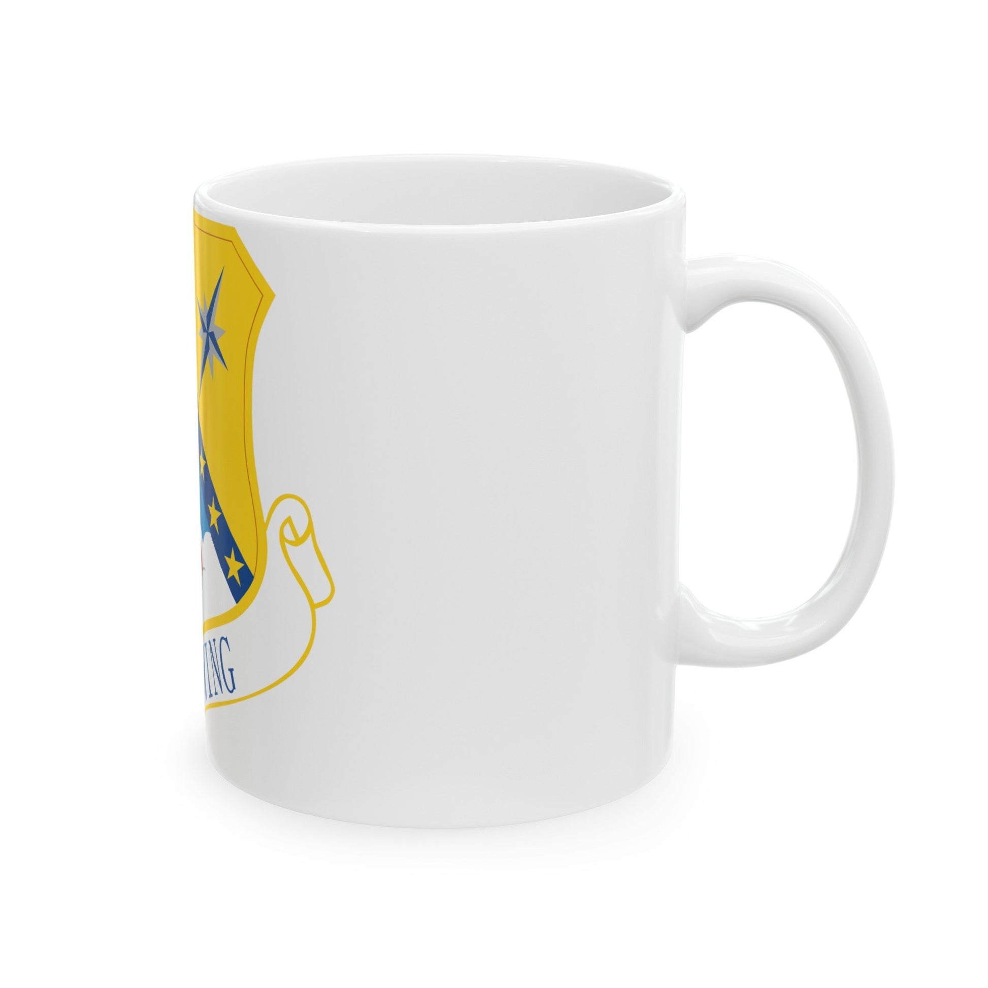 168th Wing emblem (U.S. Air Force) White Coffee Mug-The Sticker Space