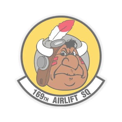 169 Airlift Squadron (U.S. Air Force) STICKER Vinyl Kiss-Cut Decal 2 Inch Transparent - The Sticker Space