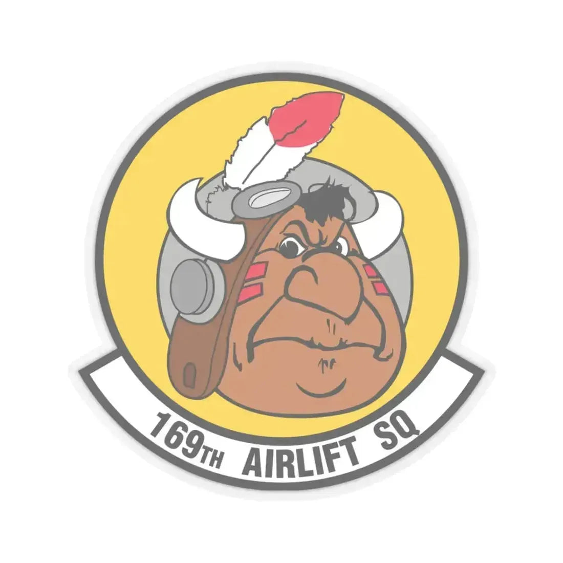 169 Airlift Squadron (U.S. Air Force) STICKER Vinyl Kiss-Cut Decal 3 Inch Transparent - The Sticker Space