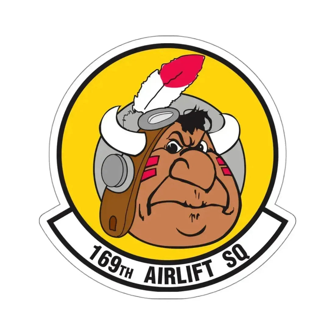 169 Airlift Squadron (U.S. Air Force) STICKER Vinyl Kiss-Cut Decal 4 Inch White - The Sticker Space