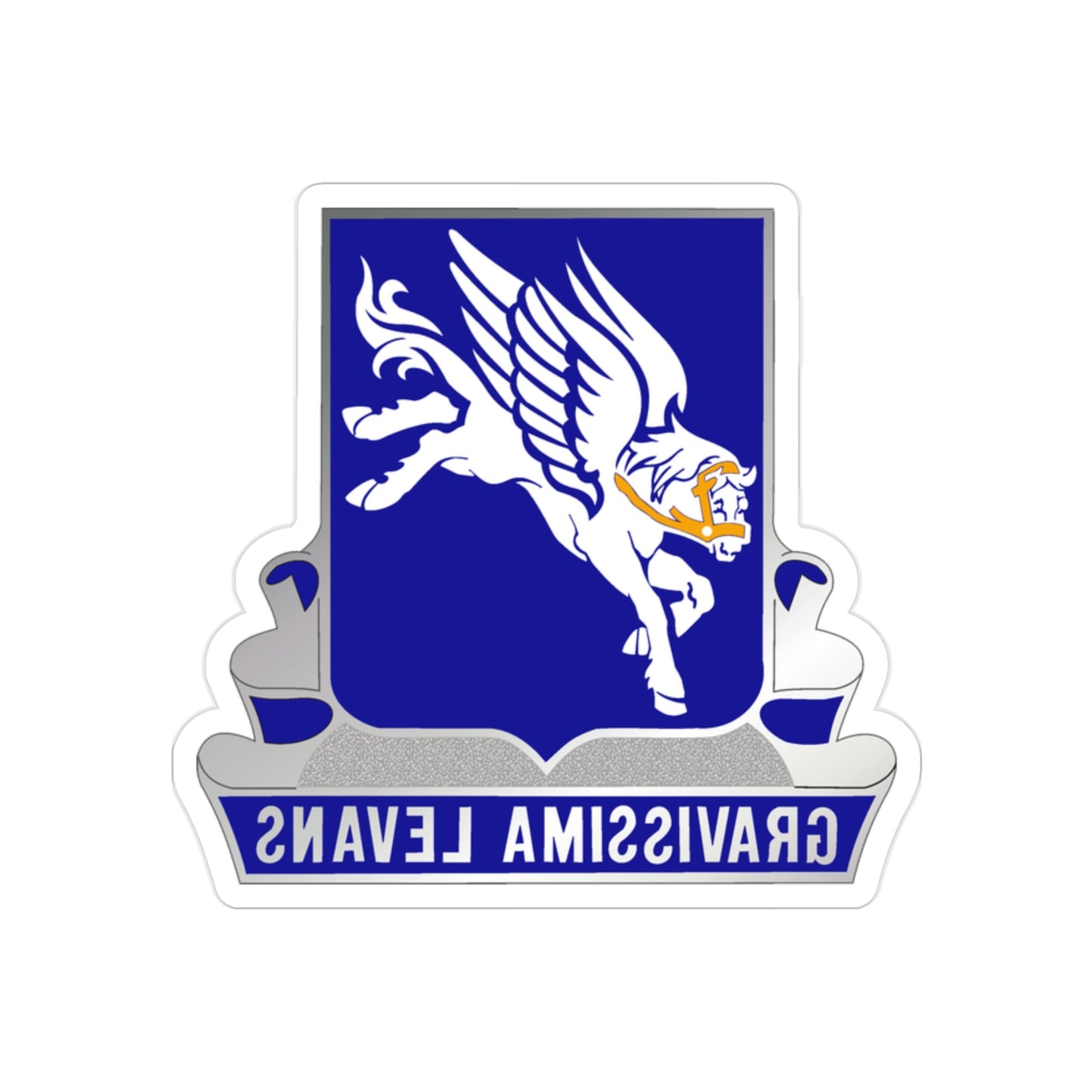 169 Aviation Regiment (U.S. Army) REVERSE PRINT Transparent STICKER-2" × 2"-The Sticker Space