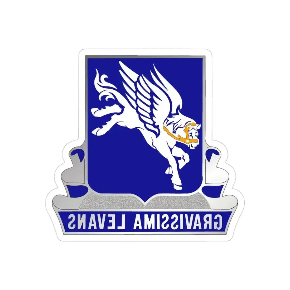 169 Aviation Regiment (U.S. Army) REVERSE PRINT Transparent Die-Cut STICKER 3 Inch Die-Cut Transparent - The Sticker Space