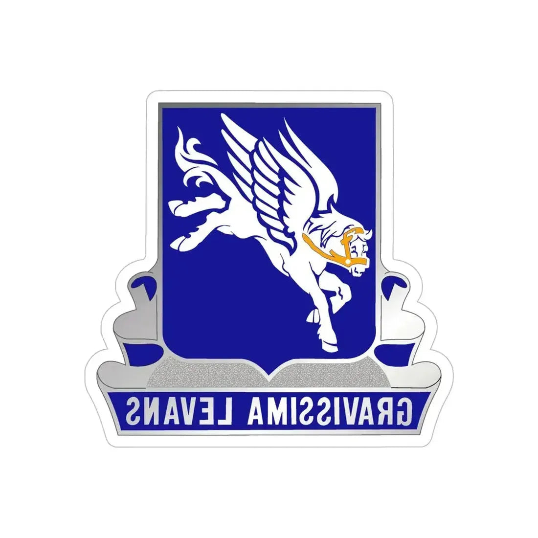 169 Aviation Regiment (U.S. Army) REVERSE PRINT Transparent Die-Cut STICKER - The Sticker Space