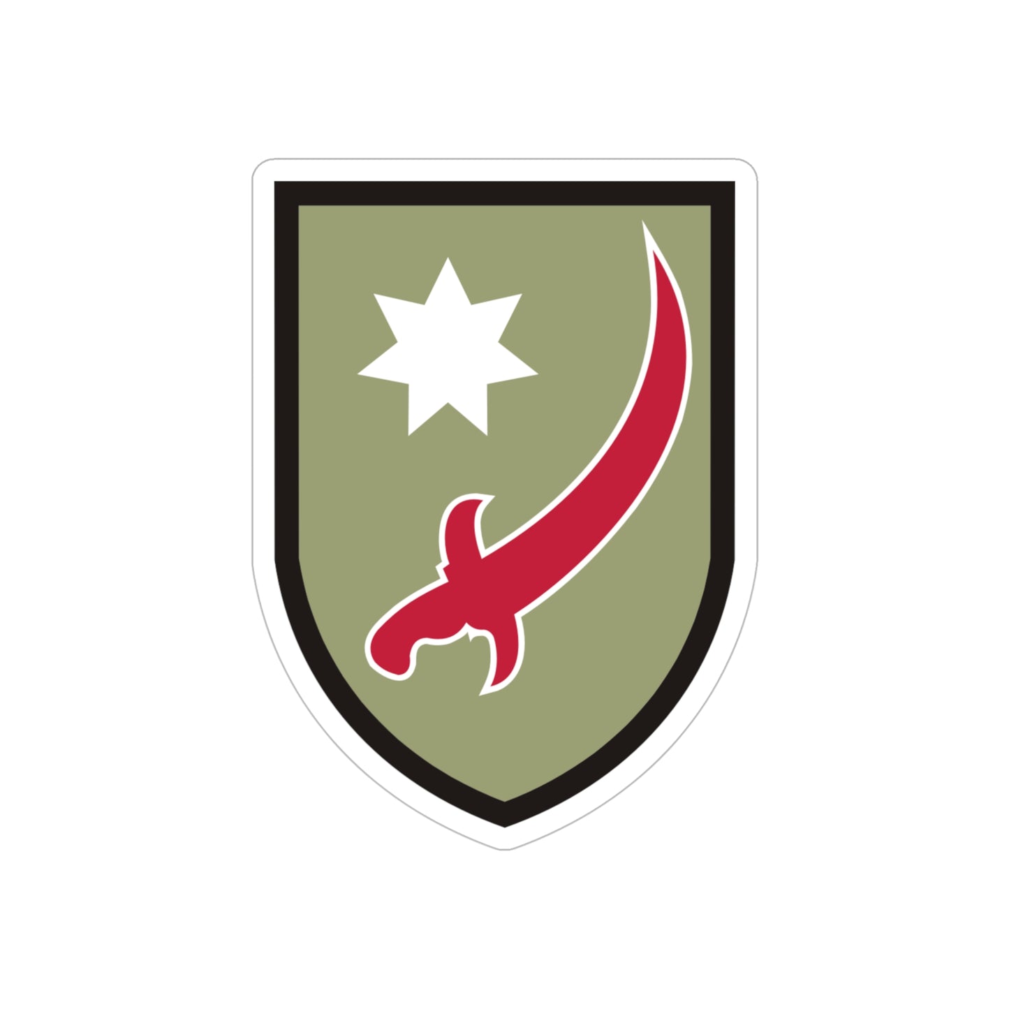 Persian Gulf Service Command (U.S. Army) REVERSE PRINT Transparent STICKER