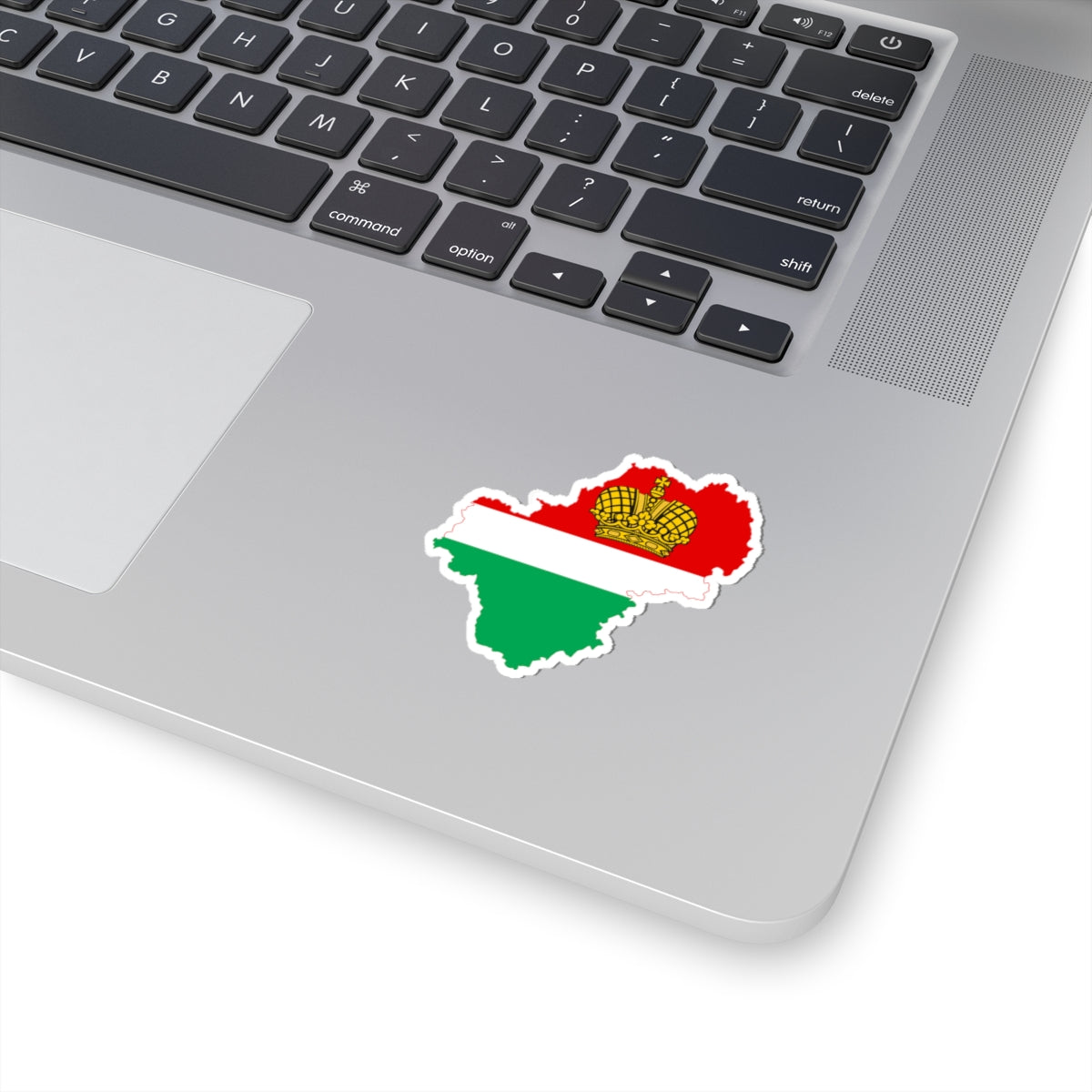 Flag-map of Kaluga Oblast (Russia) STICKER Vinyl Kiss-Cut Decal