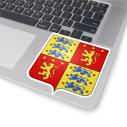 Armoiries Henri de Laborde de Montpezat prince de Danemark (Denmark) (Coat of Arms) STICKER Vinyl Kiss-Cut Decal