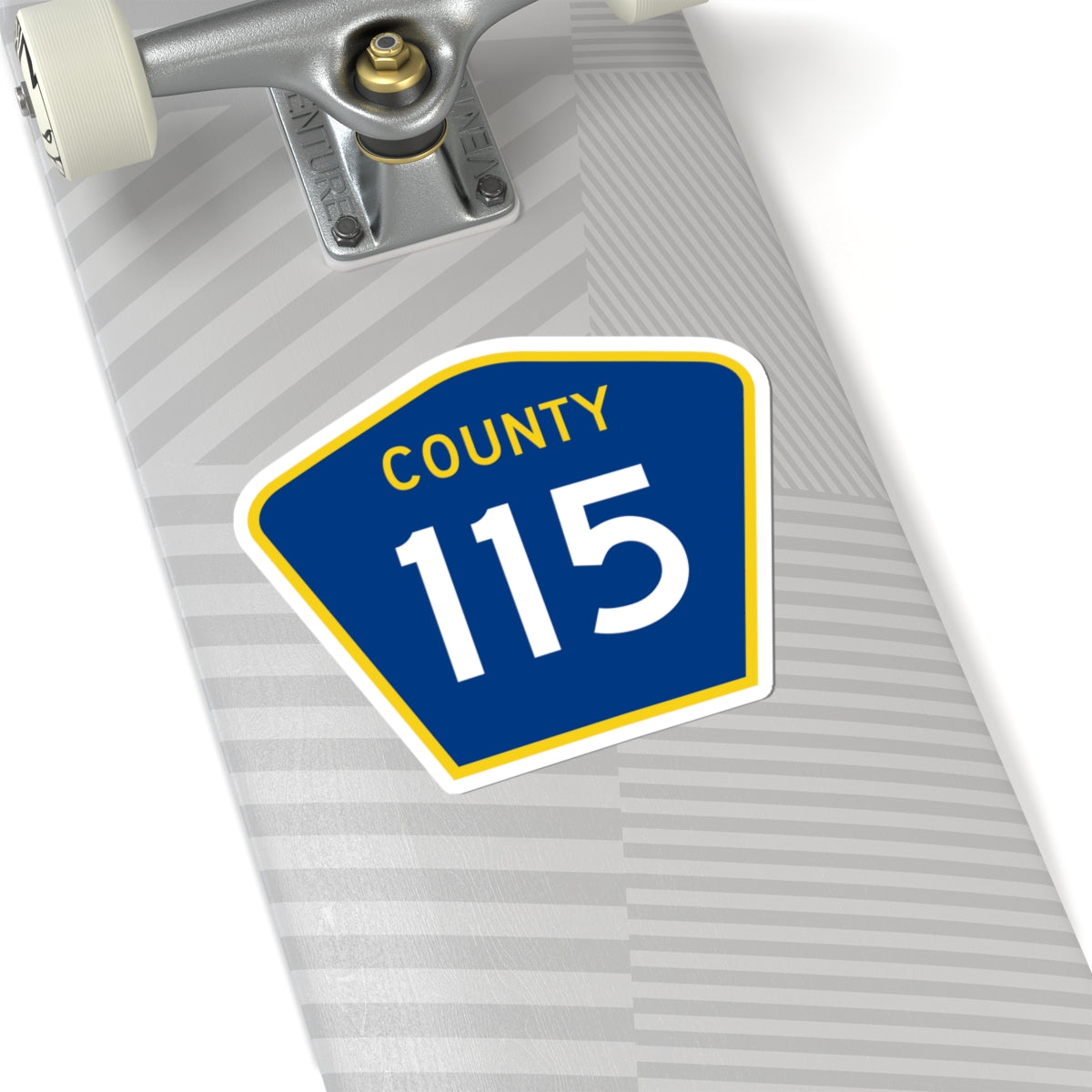 County 115 MN (Minnesota) (Road Sign) STICKER Vinyl Kiss-Cut Decal