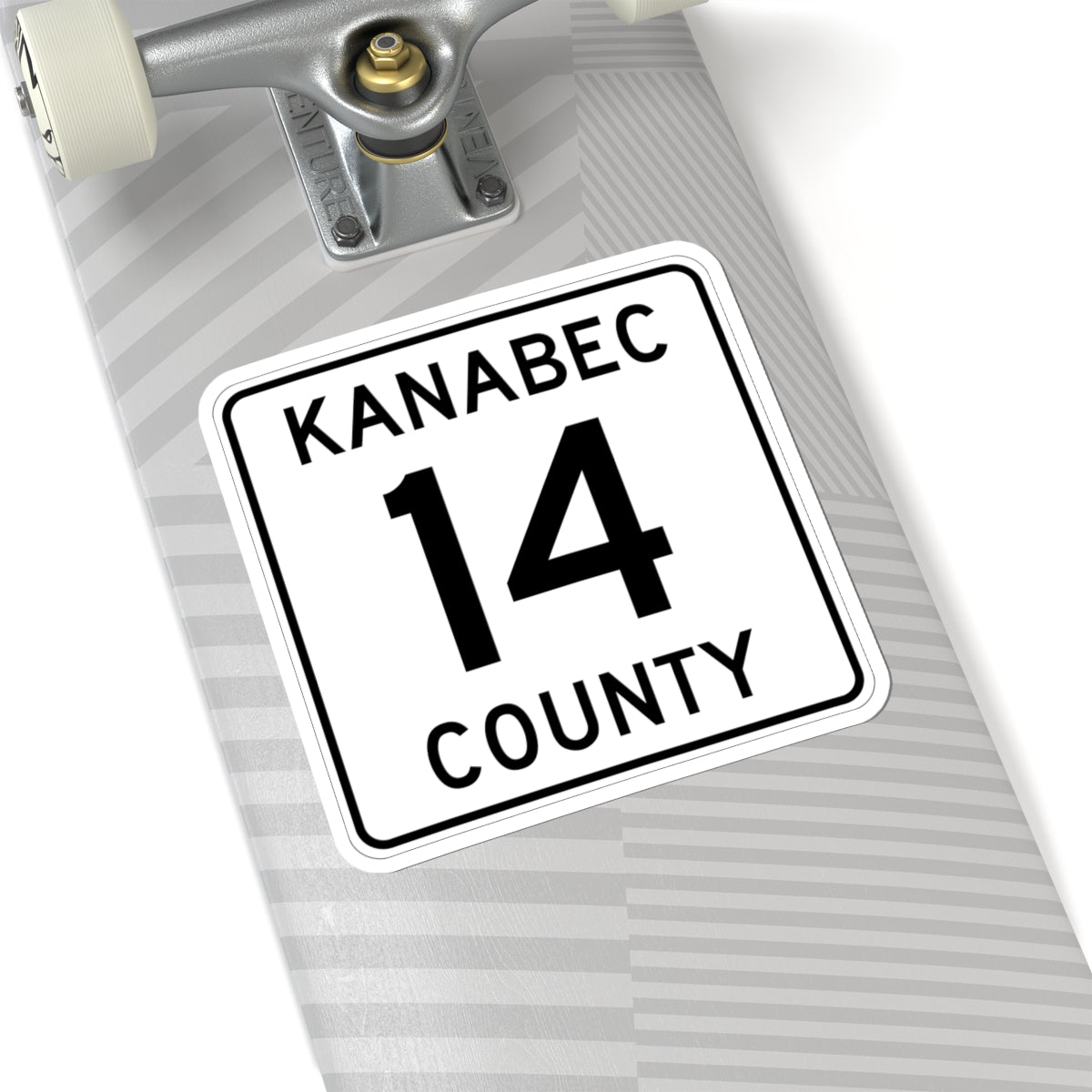 Kanabec County 14 MN (Minnesota) (Road Sign) STICKER Vinyl Kiss-Cut Decal