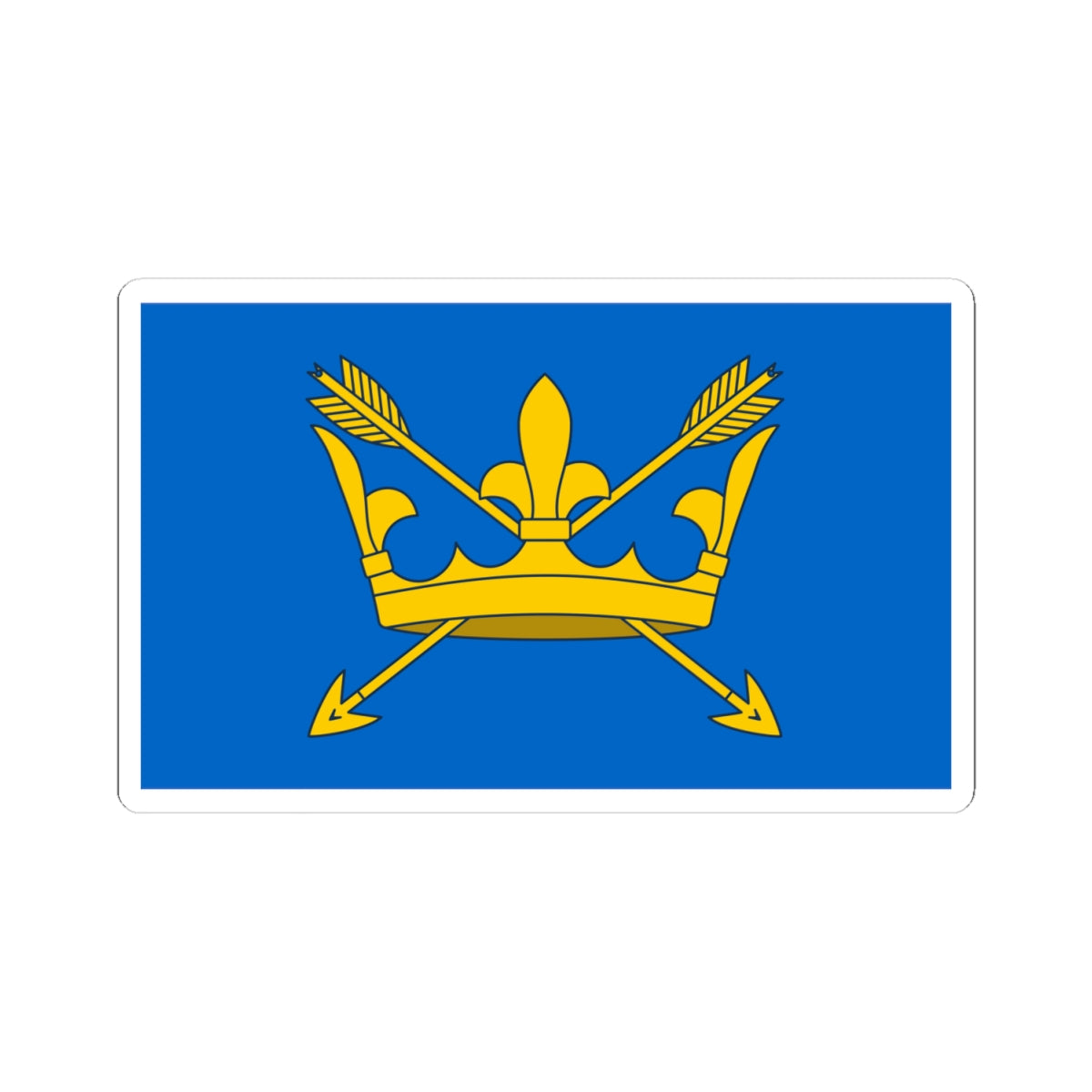 County Flag of Suffolk (England) STICKER Vinyl Kiss-Cut Decal