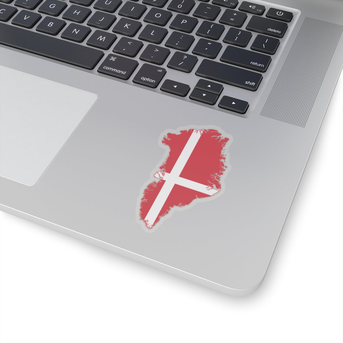 Flag map of Greenland Denmark (Denmark) STICKER Vinyl Kiss-Cut Decal