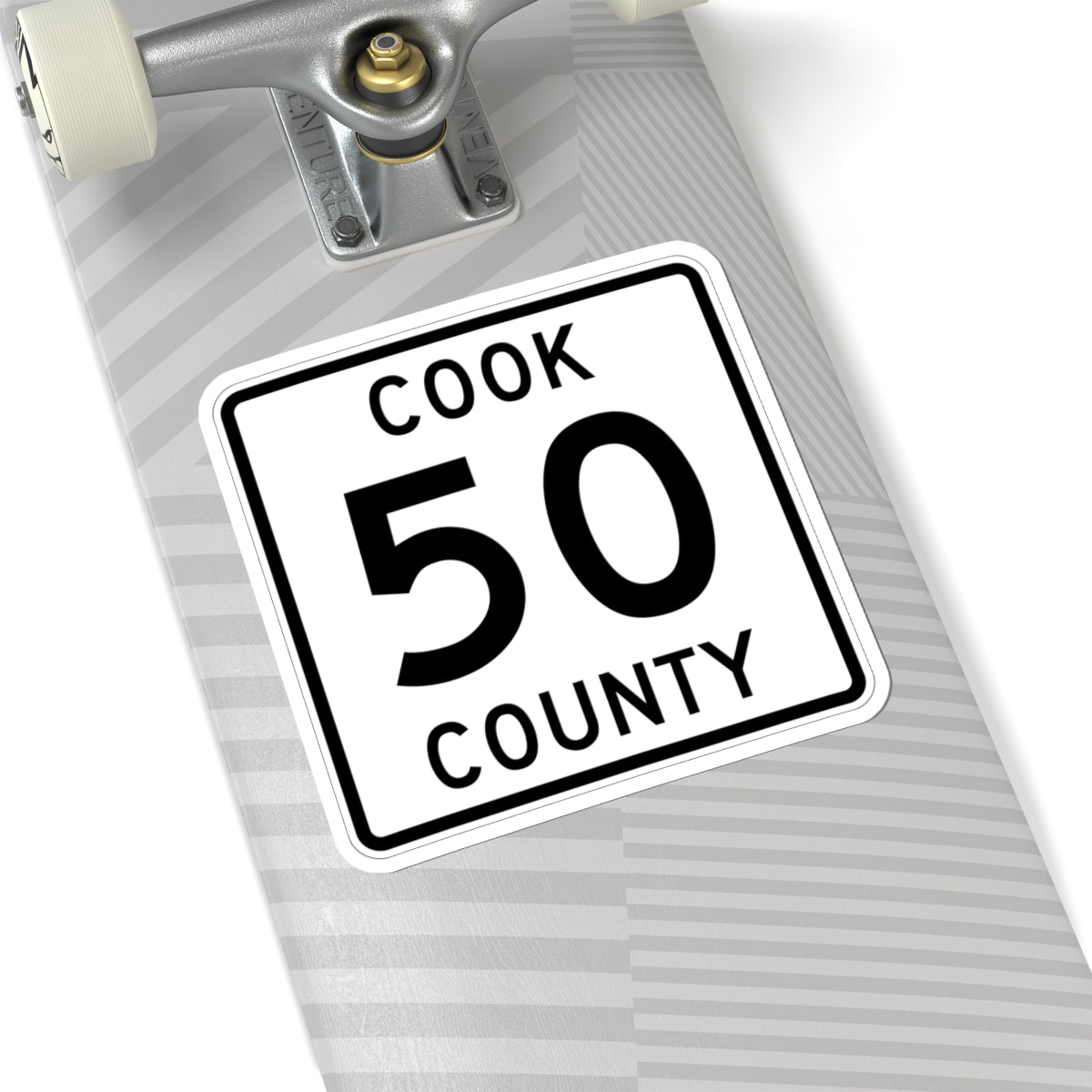 Cook County 50 MN (Minnesota) (Road Sign) STICKER Vinyl Kiss-Cut Decal