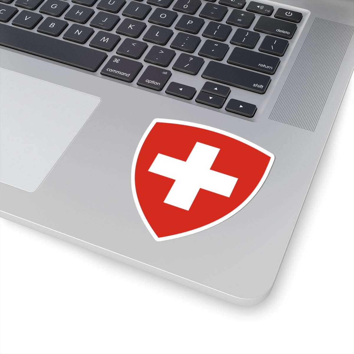 Swiss Federal CoA triangular (Switzerland) (Coat of Arms) STICKER Vinyl Kiss-Cut Decal