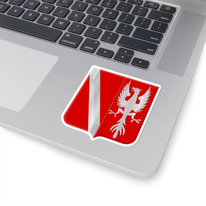 Bergambacht wapen (Netherlands) (Coat of Arms) STICKER Vinyl Kiss-Cut Decal